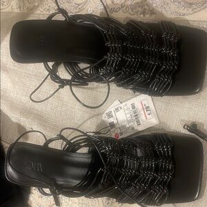 Zara Black Women's Sandals